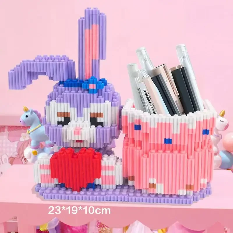 

Новый держатель для ручек StellaLou Lotso, строительные блоки, подарки ручной работы для детей, настольные украшения