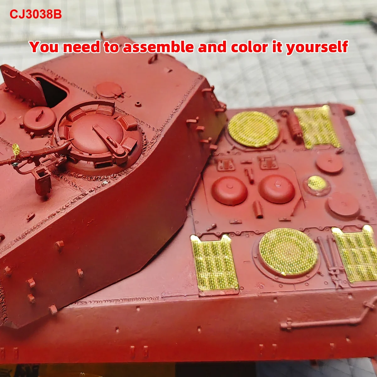 1/35 Modellbausatz Diorama Miniatur PE Panzer King Tiger II Upgrade-Teile Unbemalter Lufteinlassgitter Auspuff Universal DIY – Detail 2