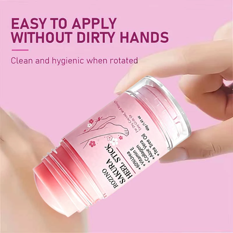1Pcs/2Pcs/3Pcs Sakura Heel Moisturizing Care Stick/Hand and Foot Stick/Foot Care, Moisturizes from Within in 5 Minutes, Softens Skin, Quickly Moisturizes, Deeply Hydrates, Locks in Moisture, Suitable for Extremely Dry, Cracked, and Rough Skin on Hands and Feet, Makes Skin More Supple, Flawless, and Presents Healthier Hands and Feet, a Must-Have Care Product for Autumn and Winter, Stick-Shaped Design, Portable and Easy to Use