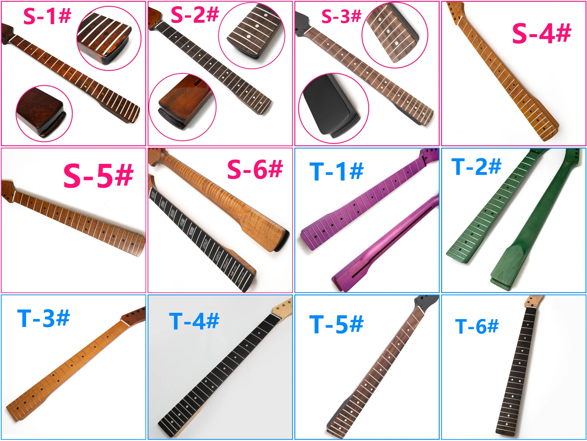 Premium Maple Guitar Neck 22 Medium Jumbo Frets  25.5
