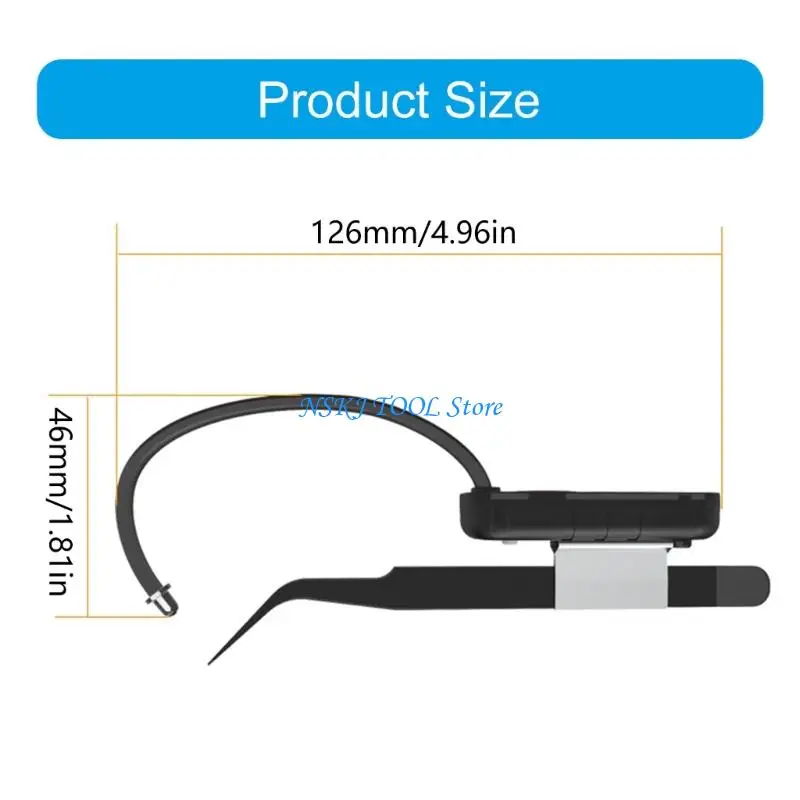 L8RC أداة تجميل محمولة ذات طول موجي 405 نانومتر مع وصلة رقبة قابلة للتعديل للرموش