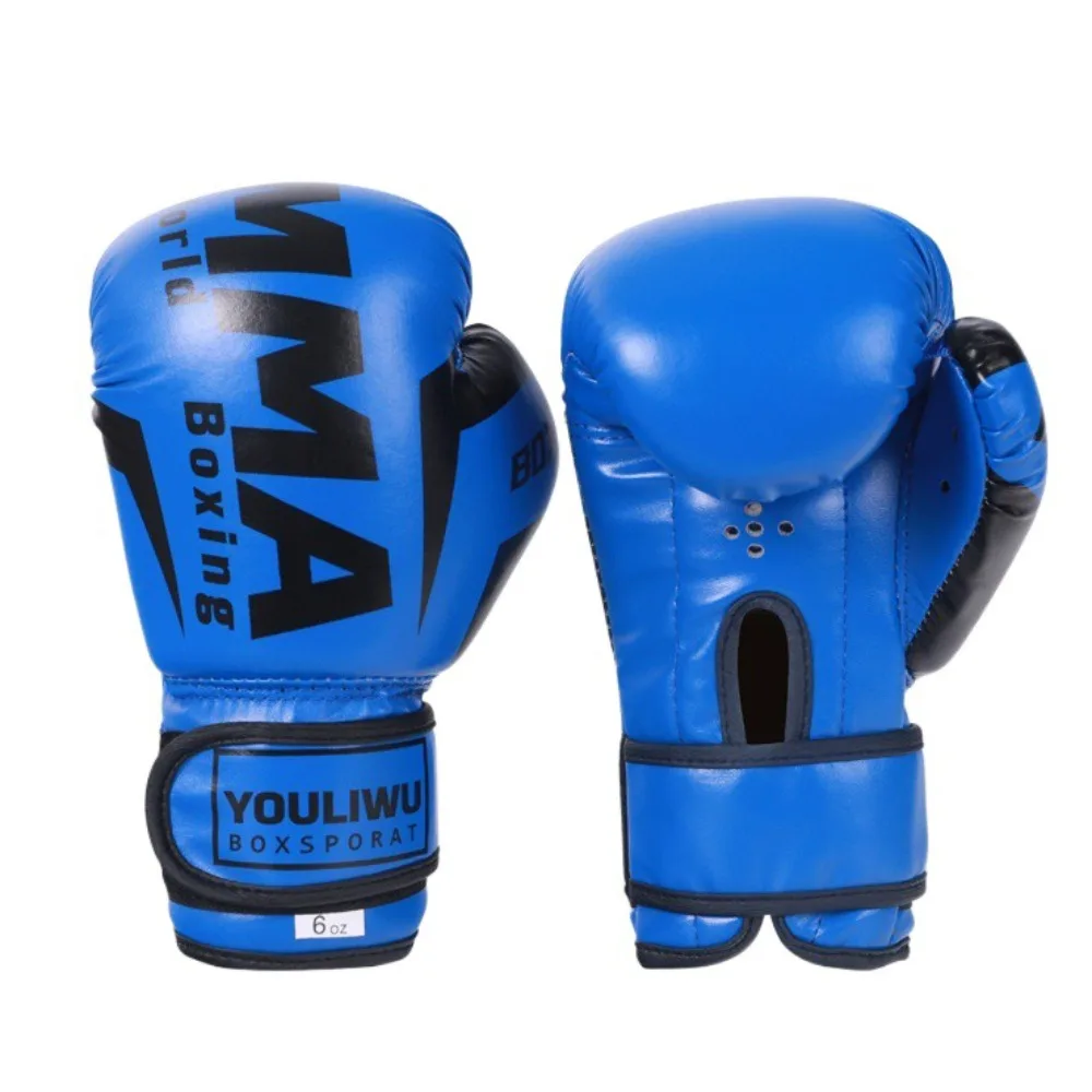 

PU Leather Boxing Gloves Sponge Padding Breathable Kickboxing Gloves Thick Protective Punching Training Gloves