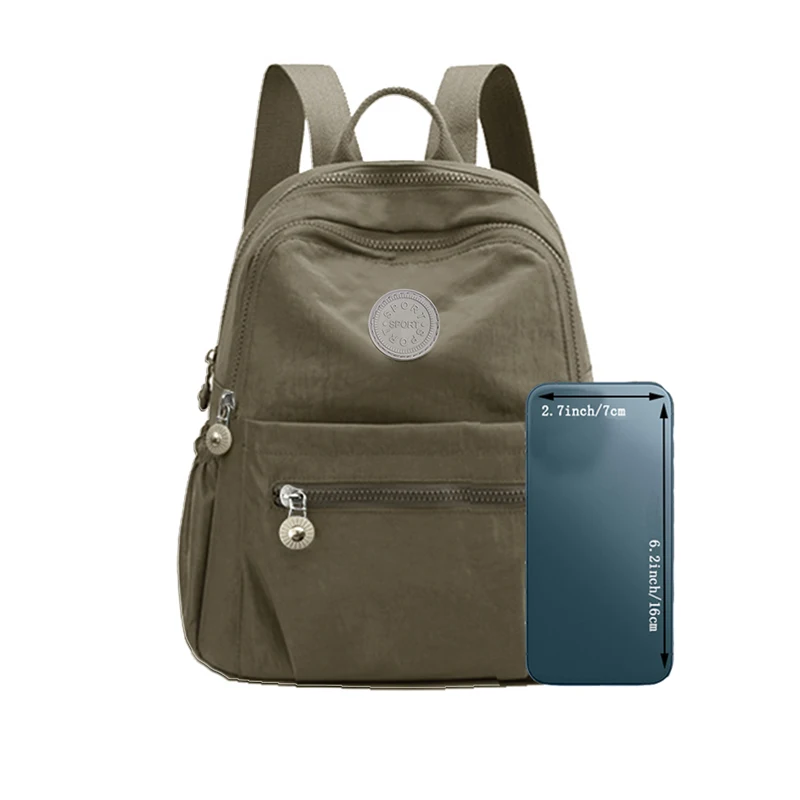 Schicker, mehrfarbiger Rucksack für die tägliche Reise. Stilvolle, leichte, vielseitige, lässige Funktionstasche – Detail 7