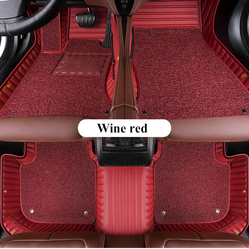 Custom Full Set Car Floor Mmats For Mercedes Benz GLB 180 200 220d 250 2026-2020 7 seats Top quality Rugs double layers carpets