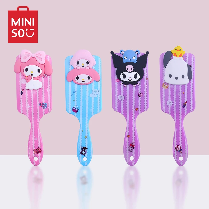 

Sanrio Kuromi Pachacco Air Cushion Combs Miniso Kawaii Anime Figures Hair Brush 3D Massage Comb Haircare Girl Hairdressing Tool