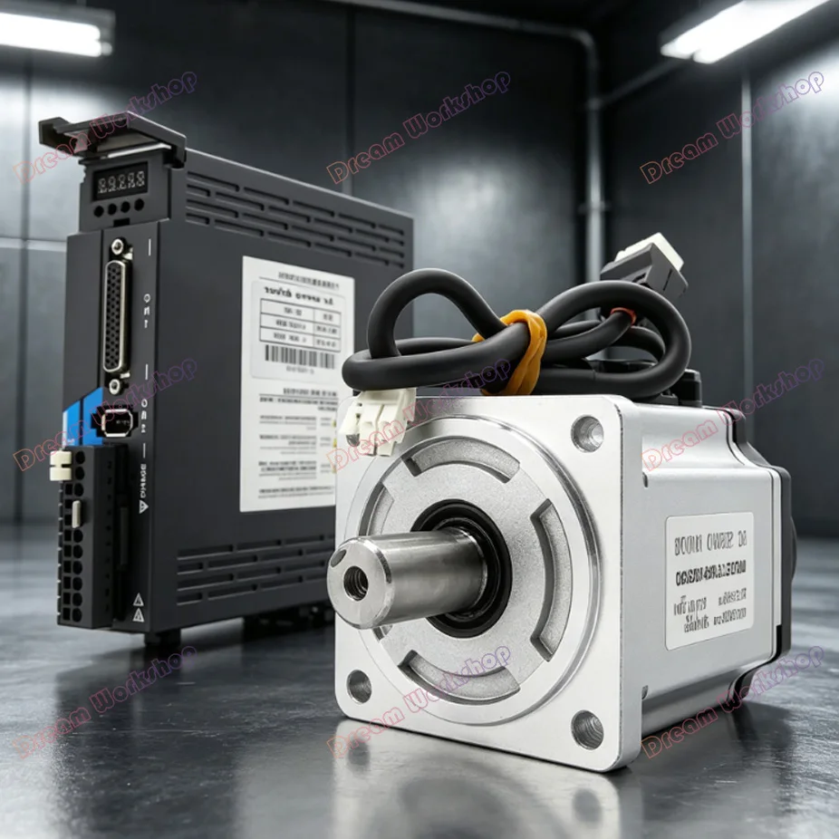 1KW/1.5KW/2KW/2.3KW/2.6KW 220V AC Servo Motor Drive Kit 2500 Line Encoder 2500rpm 130ST-M10015 M15015 Servo Motor KS-300 Drive view 2