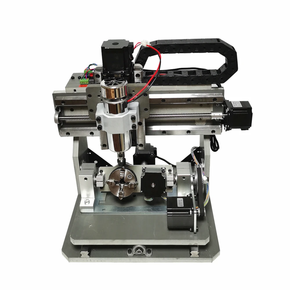 DIY Mini CNC 3020 PVC Engraving Milling Machine 5Axis For PCB Drilling Wood Carving Cutter 4Axis Aluminum Router 500W USB Port