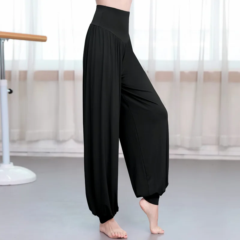 Cocolouts Modal dance costume practice outfit lantern pants Latin &modern&ballet dance costume wide range loose yoga pants