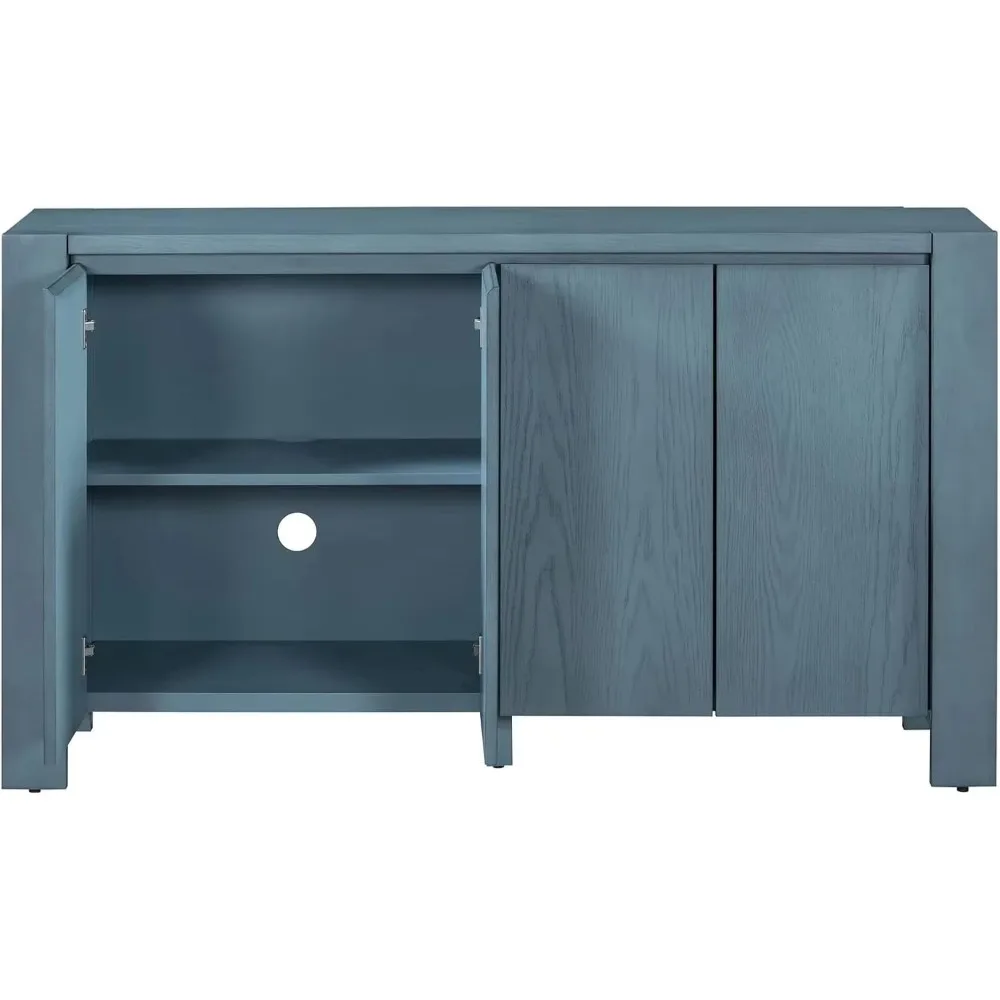 Dressoir Buffet Accentkast, 60-inch Credenzas-instaptafel, voor opslag in de woonkamer, thuiskeuken, verstelbare planken