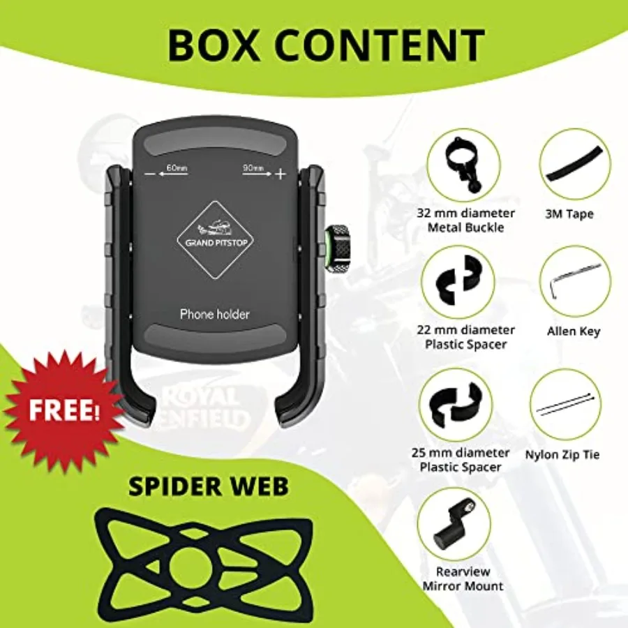 دراجة نارية الهاتف جبل حامل الكاميرا ودية حامل هاتف الدراجة المقود المشبك دراجة سكوتر الهاتف كليب التصميم #5