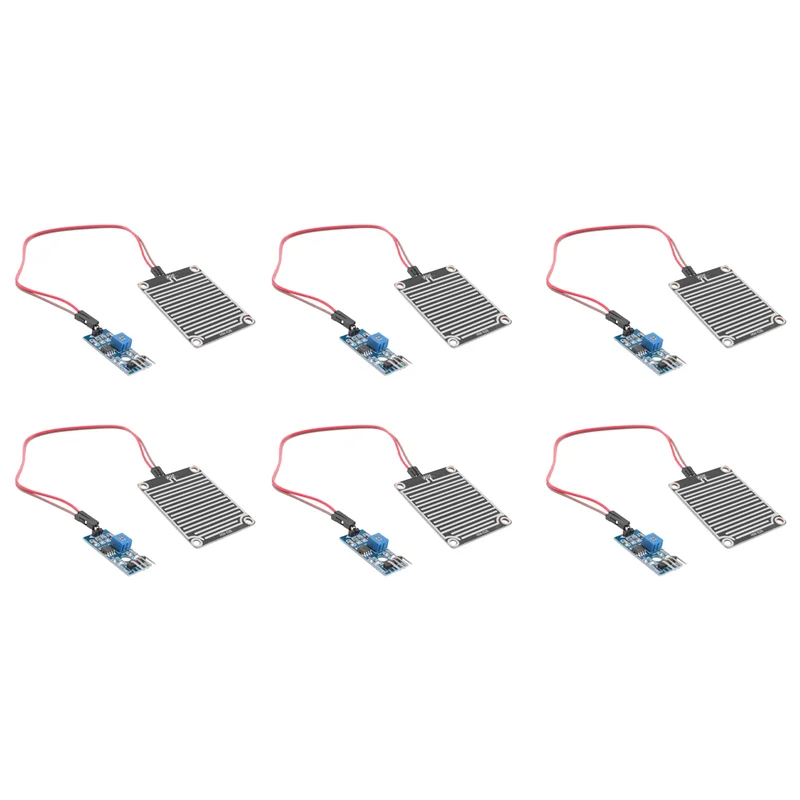 Modul Sensor Hujan ABJF-6X Modul Sensor Hujan Air Hujan 3, 3V-5V