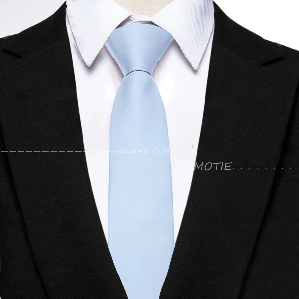 Mens Ties 6cm Classic Polyester Handmade Skinny Neck Tie For Wedding Casual Neckties Suits Soild Color Print Necktie Cravat Gift