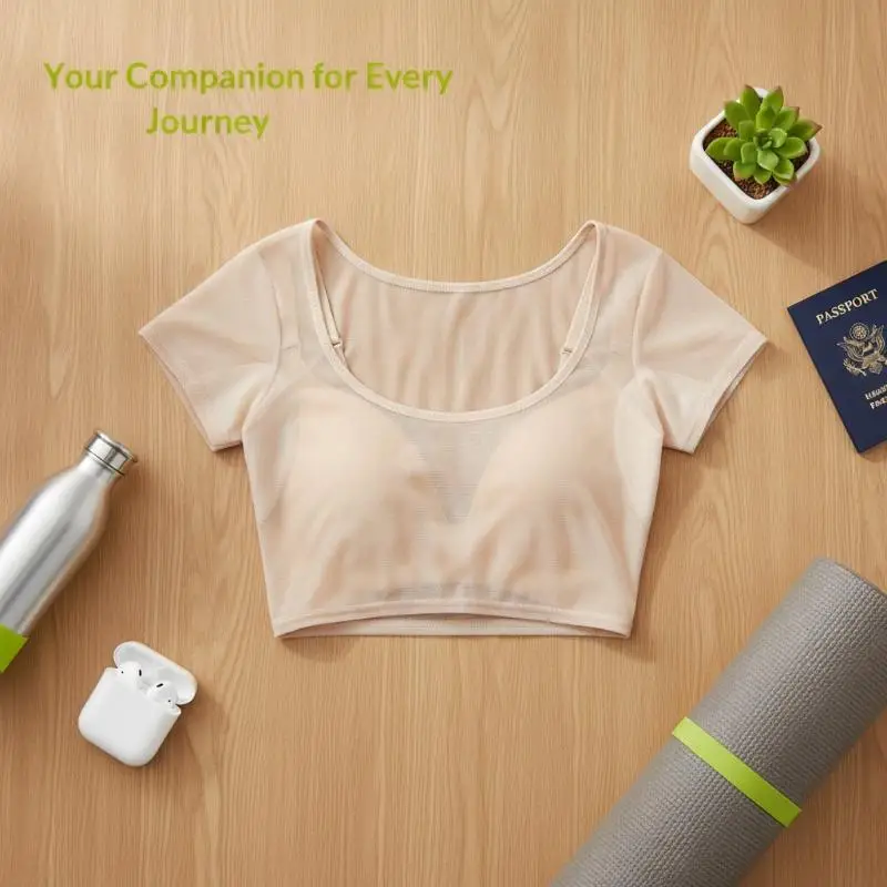 Washable Tshirt Shape Underarm Sweat Pads Ultra Thin Breathable Odor Control Elastic Women No Wet Stay Dry