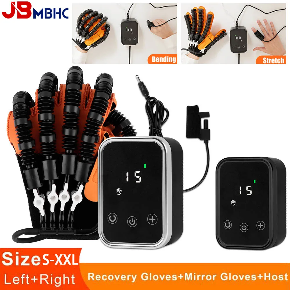 

Left Right Hand Rehabilitation Robot Gloves - Comfortable Hand & Finger Movement Aid for Gentle Exercise & Flexibility Training