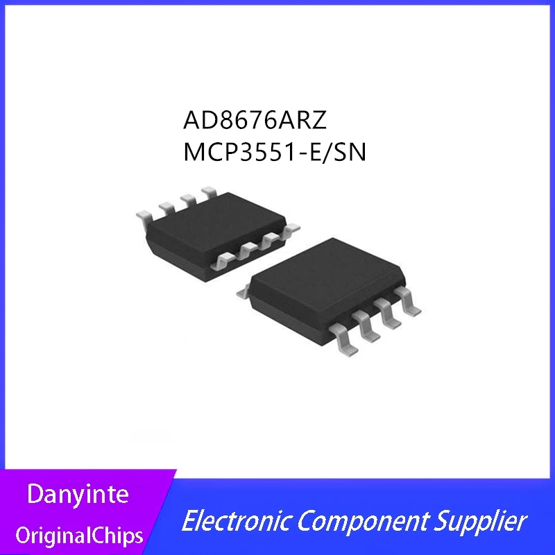 10Pcs/Lot  AD8676ARZ AD8676AR AD8676 MCP3551-E/SN MCP3551  SOIC-8