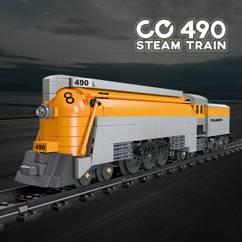 

Idea CO490 Building Block RailWay Train Construction Brick Classic Steam Locomotive Educational Toys Collection For GIfts