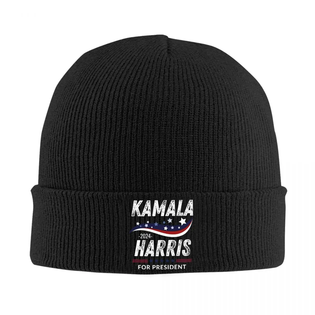 

Kamala Harris 2024 For President Knitted Caps for Women Men Skullies Beanies Autumn Winter Hat Warm Cap