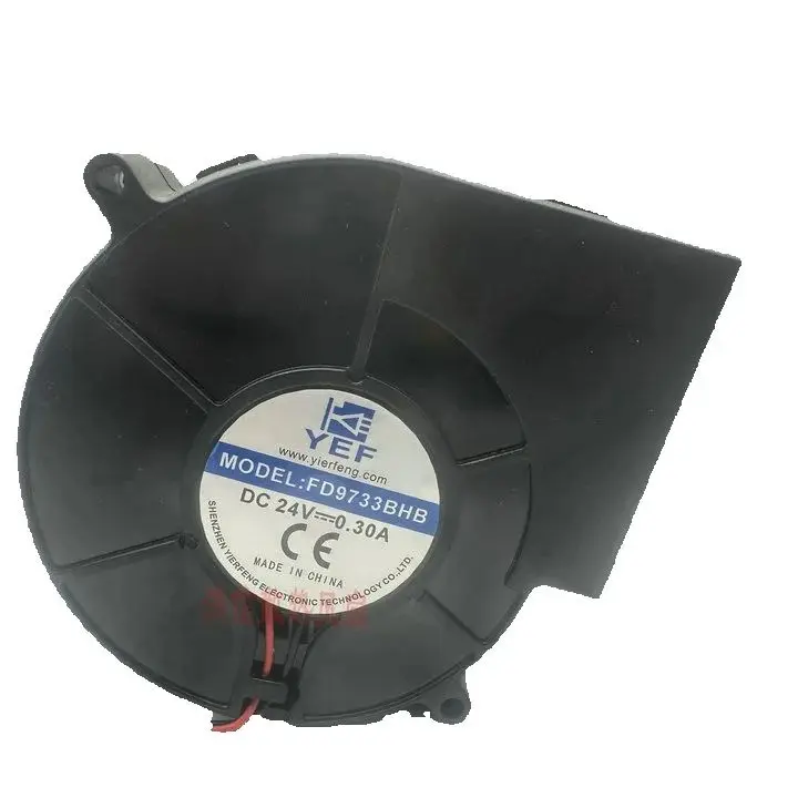 

FD9733BHB 2-проводной охлаждающий вентилятор 97 мм, 24 В постоянного тока, 0,30 А, размер 97x97x33 мм для рассеивания тепла в электронике