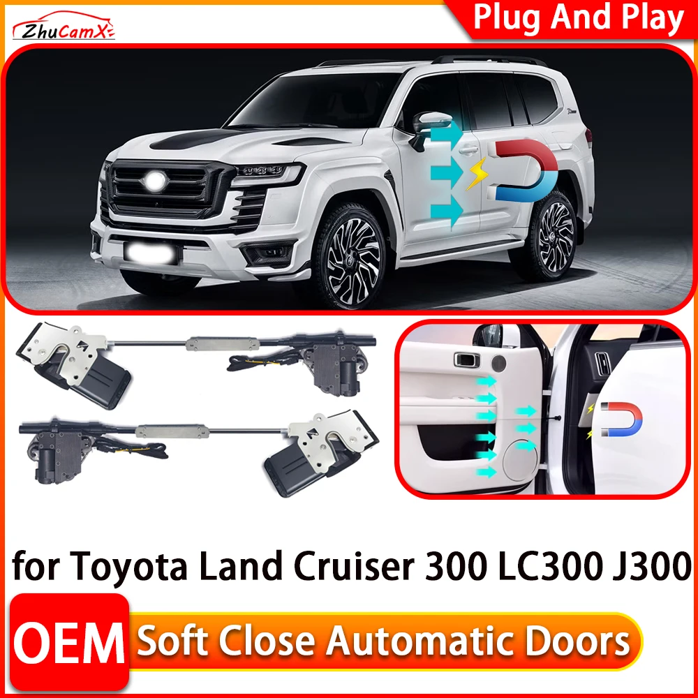 for Toyota Land Cruiser 300 LC300 J300 Car Automatic Electric Soft Close Door Closer Power Closing Door Comfort Closing System