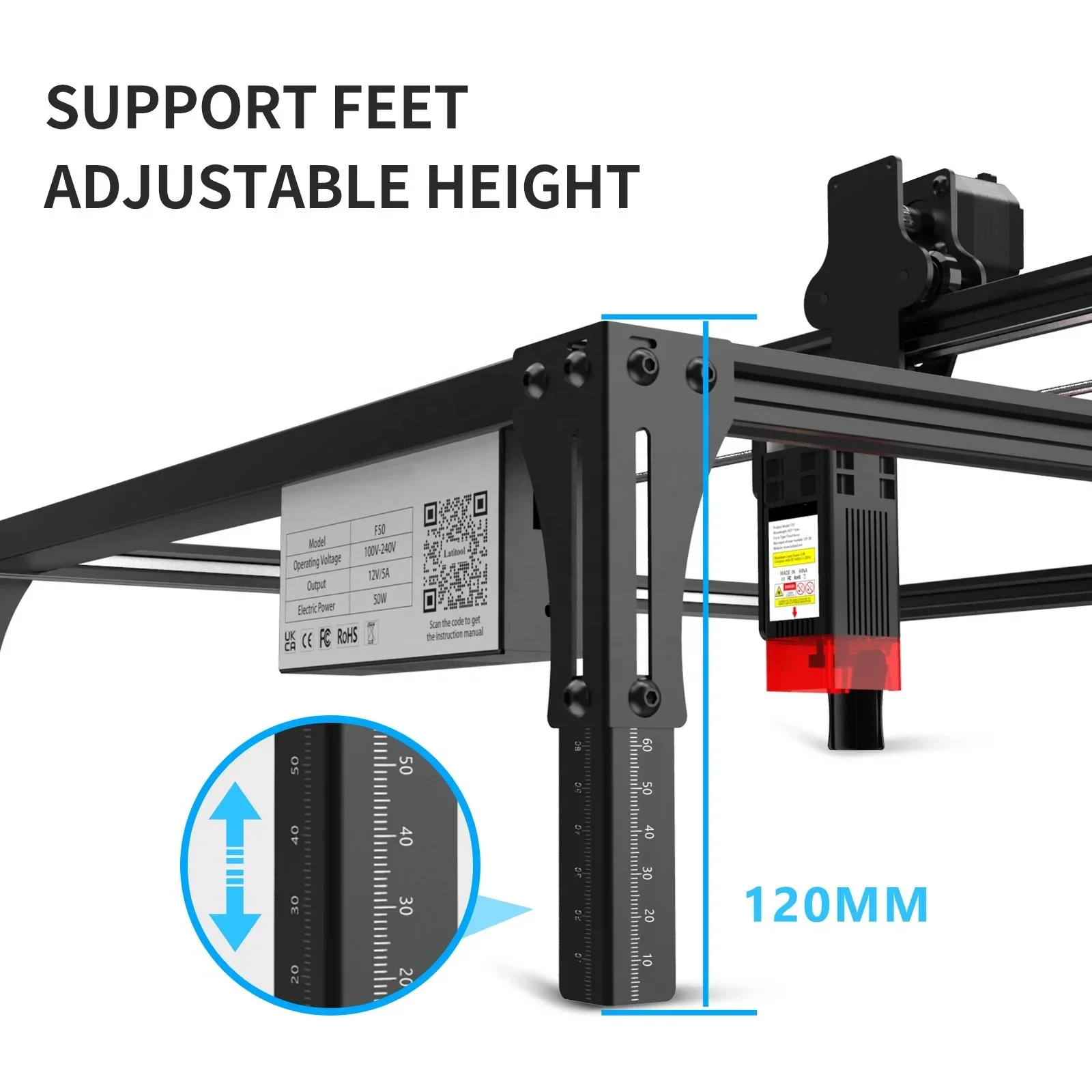 2024 مصنع المصادر BlueTimes Xtool سطح المكتب D1 Pro 10 واط آلة الحفر بالليزر 20 واط آلات قطع النقش