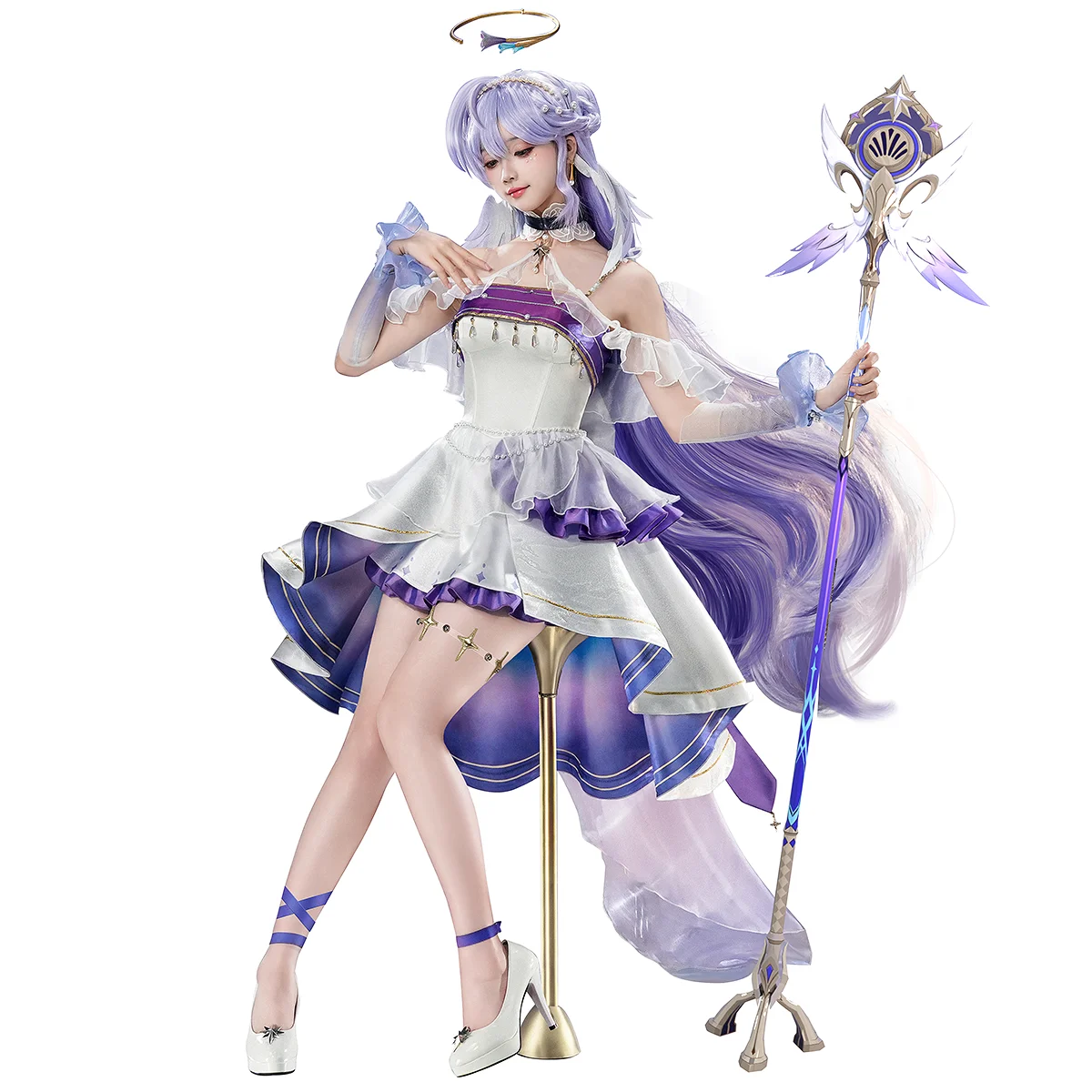 Irelia H Honkai: Star Rail Robin أزياء تنكرية للعبة Robin Starry Night Dress أزياء الهالوين للنساء