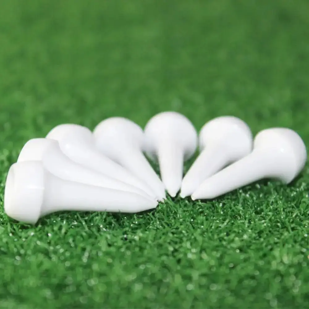 50pcs Multi-Color Golf Ball Pegs Precise Swing Enhance Distance Mushroom Ball Nail Portable Recyclable Golf Tee Training Aid