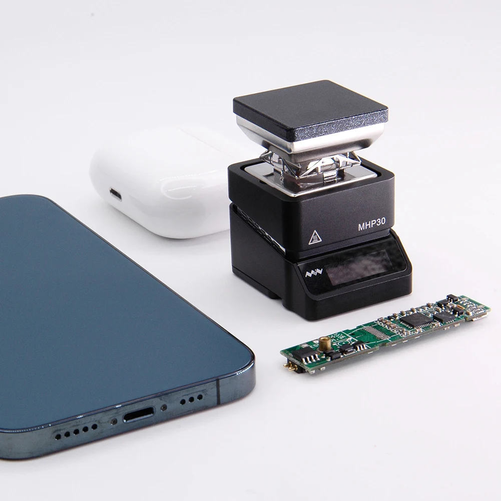

MHP30 MHP30-PD Hot Plate Preheater Portable Intelligent Heating Tool Fast PCB Board Soldering Station 300 Degree OLED Display