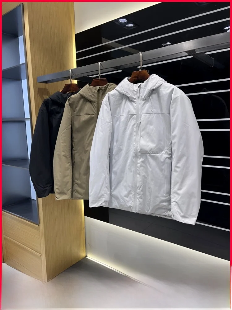 

Outdoor Casual Hooded Thiened Men's Cotton Jaet Autumn Winter Warm Faionable Versatile Outerwear Youth Trend Polyester ...