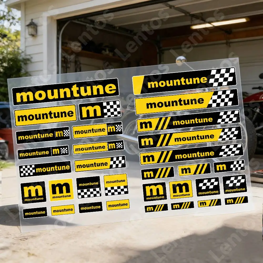 M-moun-tu-ne Reflective Motorcycle Stickers, 3M Safety Warning At Night In The Dark Scooter Helmets