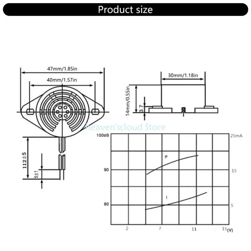 Y88B Conjunto 10pcs Buzinadores piezoelétricos ativos Piezo Buzzers 3-24V Alarmes bipe contínuos para aplicação eletrônica