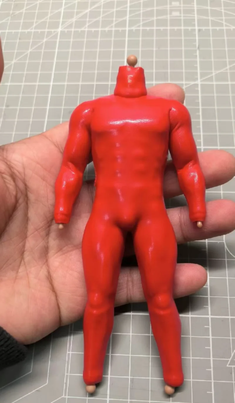 1/12 Scale Soldier Red Jumpsuit Model for 6''vtoys