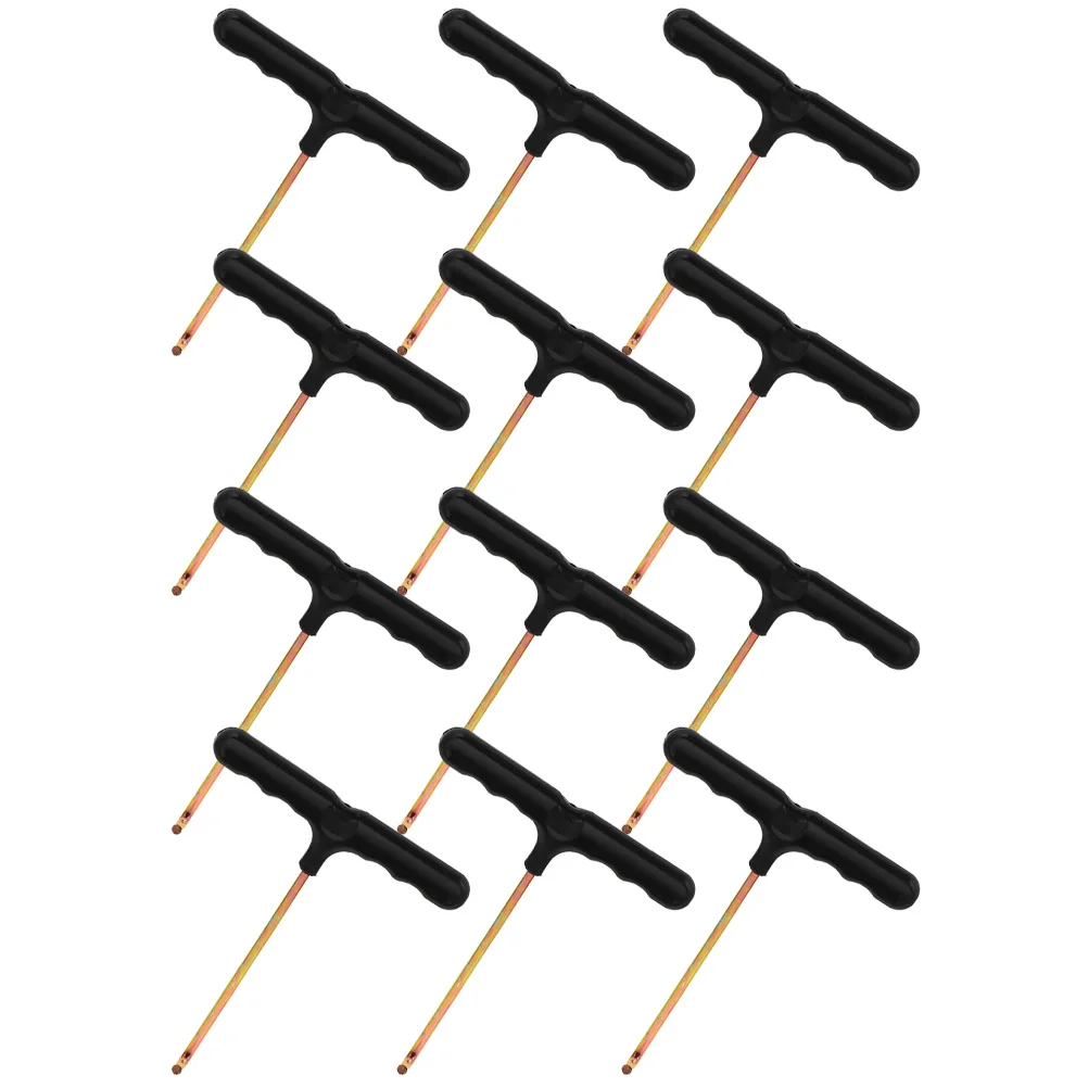 

12 Pcs Shoelace Fastener Puller Roller Skate Spring Trampoline Tie Rod Pullers Hook Tool Metal Ice Tightener