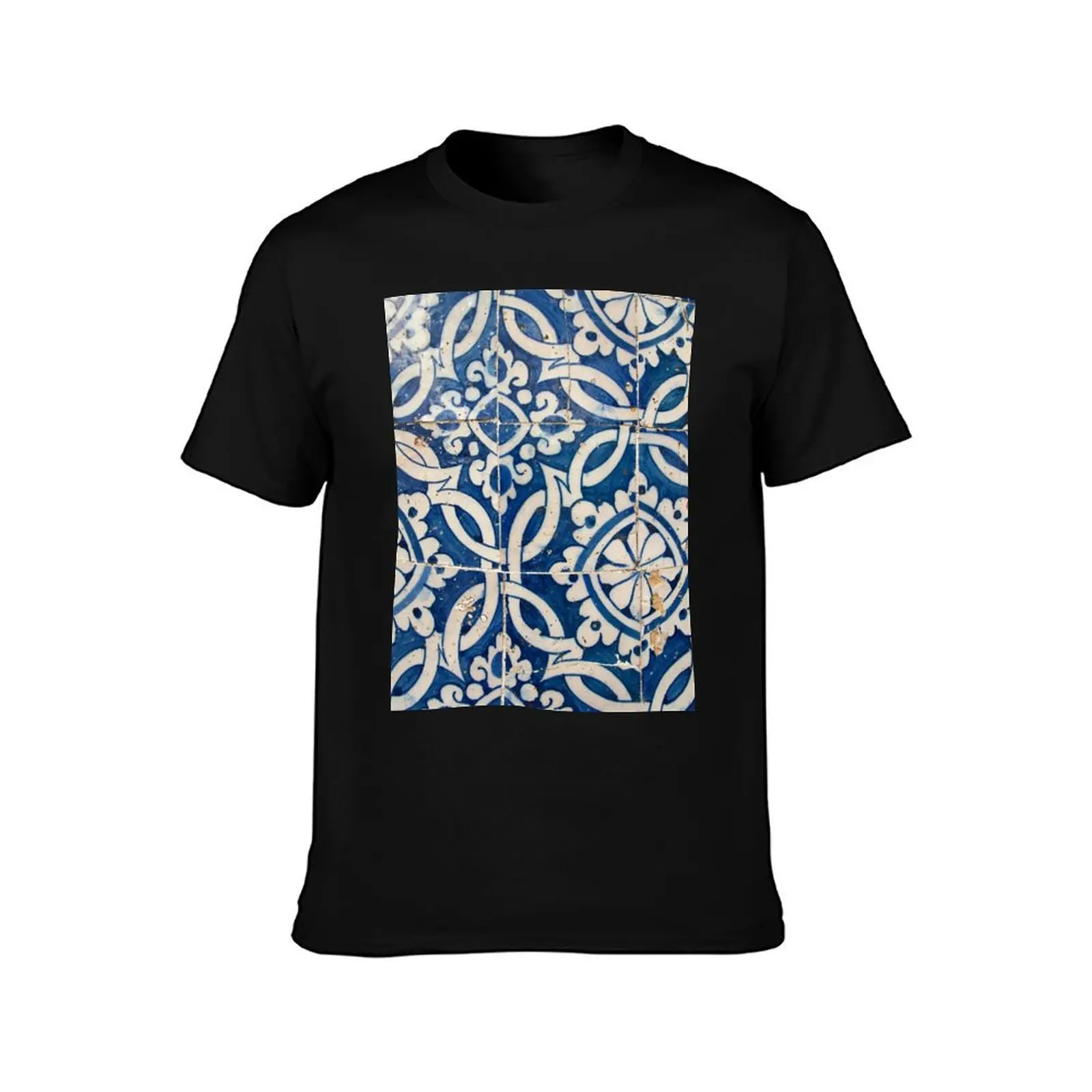 Vintage portuguese azulejo T-Shirt Simple Print Design T-Shirt