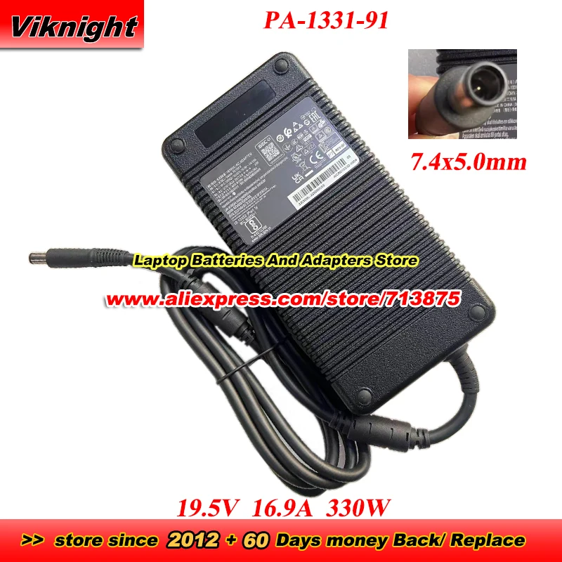 

PA-1331-91 AC Adapter 19.5V 16.9A 330W 7.4x5.0mm for GX-792-77BL PREDATOR 17X GX-792-703D GX-792-7448 ADP-330AB D