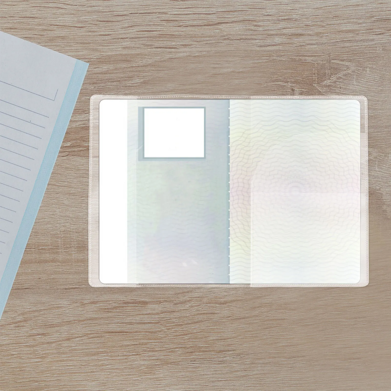 5 Pcs Passport Case Card Holder Protector Transparent Bag Credit Pvc Sleeves Book Cover Lovers Wallet Clear