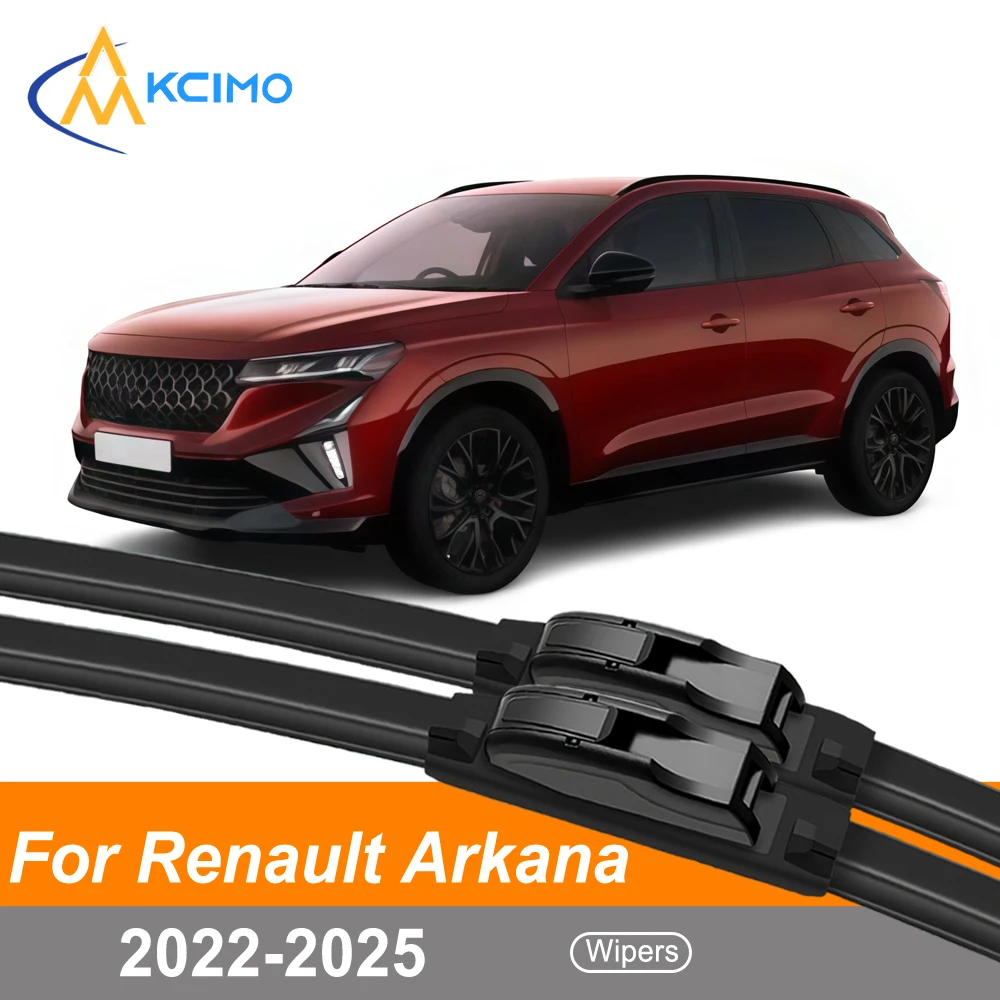 

All-Weather Rubber Front Wiper Blades For Renault Austral HHN 2022-2025 Streak-Free Replacement Windshield Wipers Pair/Set
