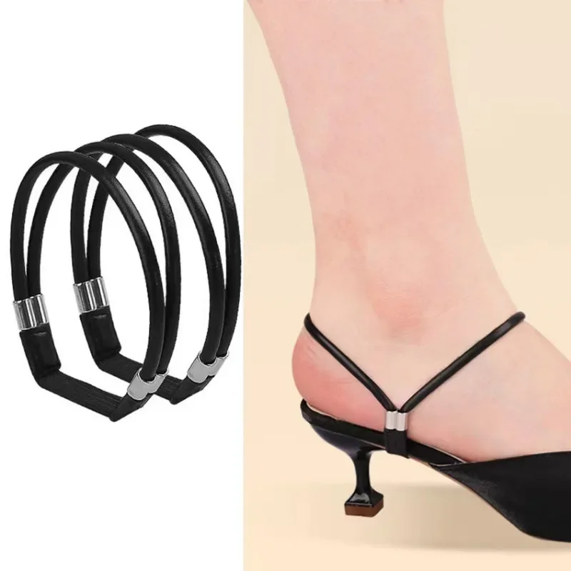 High Heels Shoes Band Anti-loose for Women Shoelaces Anti-drop Heel Straps Belt Elastic Fixed Belts