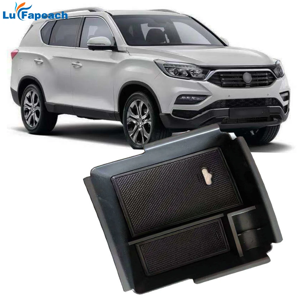 For Korean Version Of Ssangyong Rexton Central Control Center Armrest Storage Box Interior Modification Case Car Accessories ABS