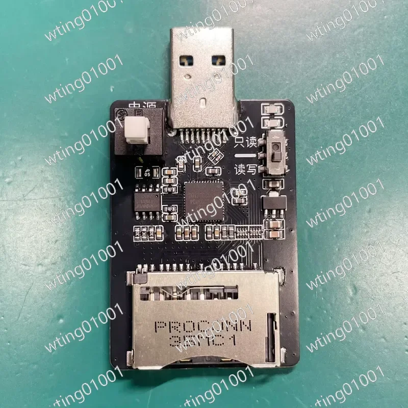 for GL3224 eMMC SD TF Dual Slot Card Reader High Speed Single Access Memory Adapter for Camera Phone Laptop Data Transfer