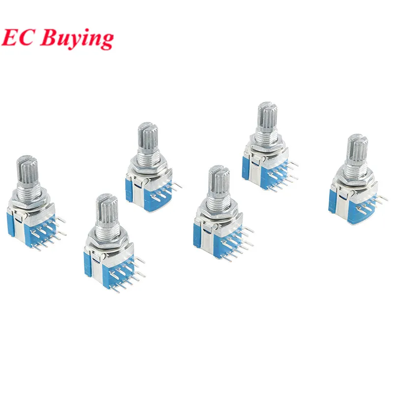5Pcs/1pc RS1010 Band Switch Rotary Gear Change Switch 1 Pole 2 3 4 5 6 Position 2 Pole 2 3 4 Position Potentiometer Knob Hat