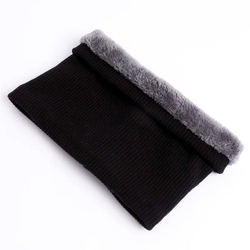 Neckerchief Winter Fleecing Thickening Neck Fashion Warm Mask Women Men Soft Knit Cold-proof Collar Sport Soft Ring Neck Scarf