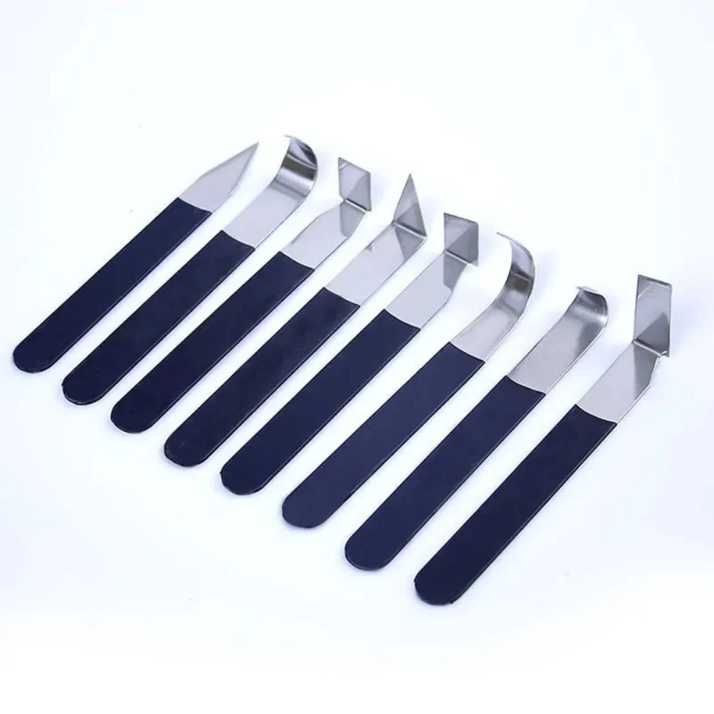 مجموعة أدوات تشذيب الفخار والفولاذ المقاوم للصدأ مكونة من 4/8 قطع من KATWAY ونحت الطين - لمشاريع نحت الحرف اليدوية HH-AA180