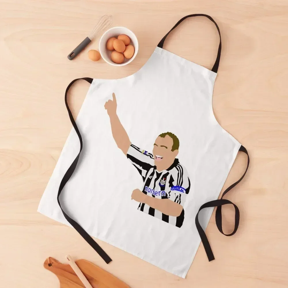 

Alan Shearer Iconic Goal Celebration Apron christmas 2025 men chef costume painting Apron