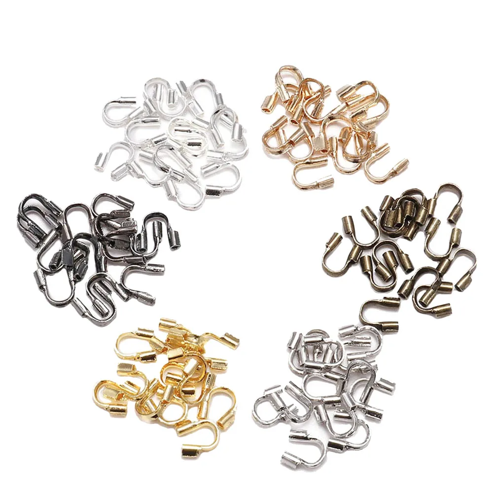 

300pcs Wire Guard Positioning Tube DIY Jewelry Fixing Accessory Thread Sterling Silver Making Parts Anti Rust Durable Practical