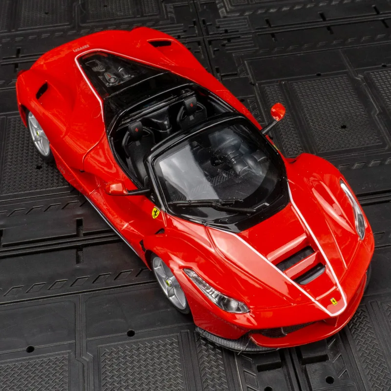 

Bburago 1: 24 Ferrari Rafah alloy convertible super-running children's toy car model front wheel can be turned to linkage gifts