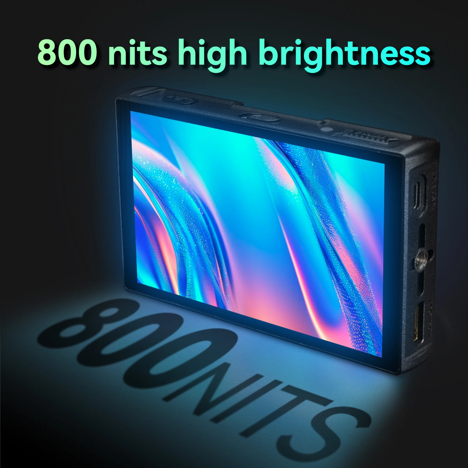 Portkeys PT5-III 5.4 Inch Camera Monitor 4K Touch Screen 4K30P 800nit Ultra-thin 3D LUT Support 1920*1152 for Cameras DSLR
