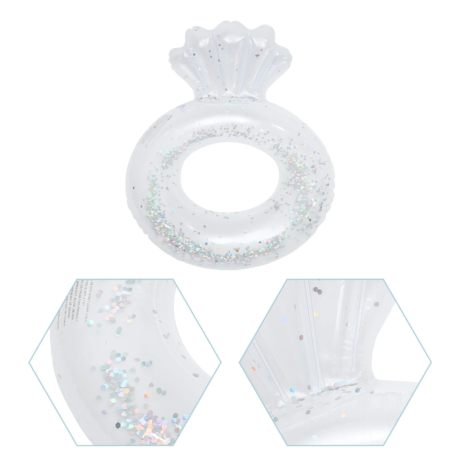 

Детское кольцо для плавания в виде ракушки с героями мультфильмов, прозрачный детский поплавок, тренажер для плавания, надувной поплавок для бассейна, летнее пляжное кольцо для плавания