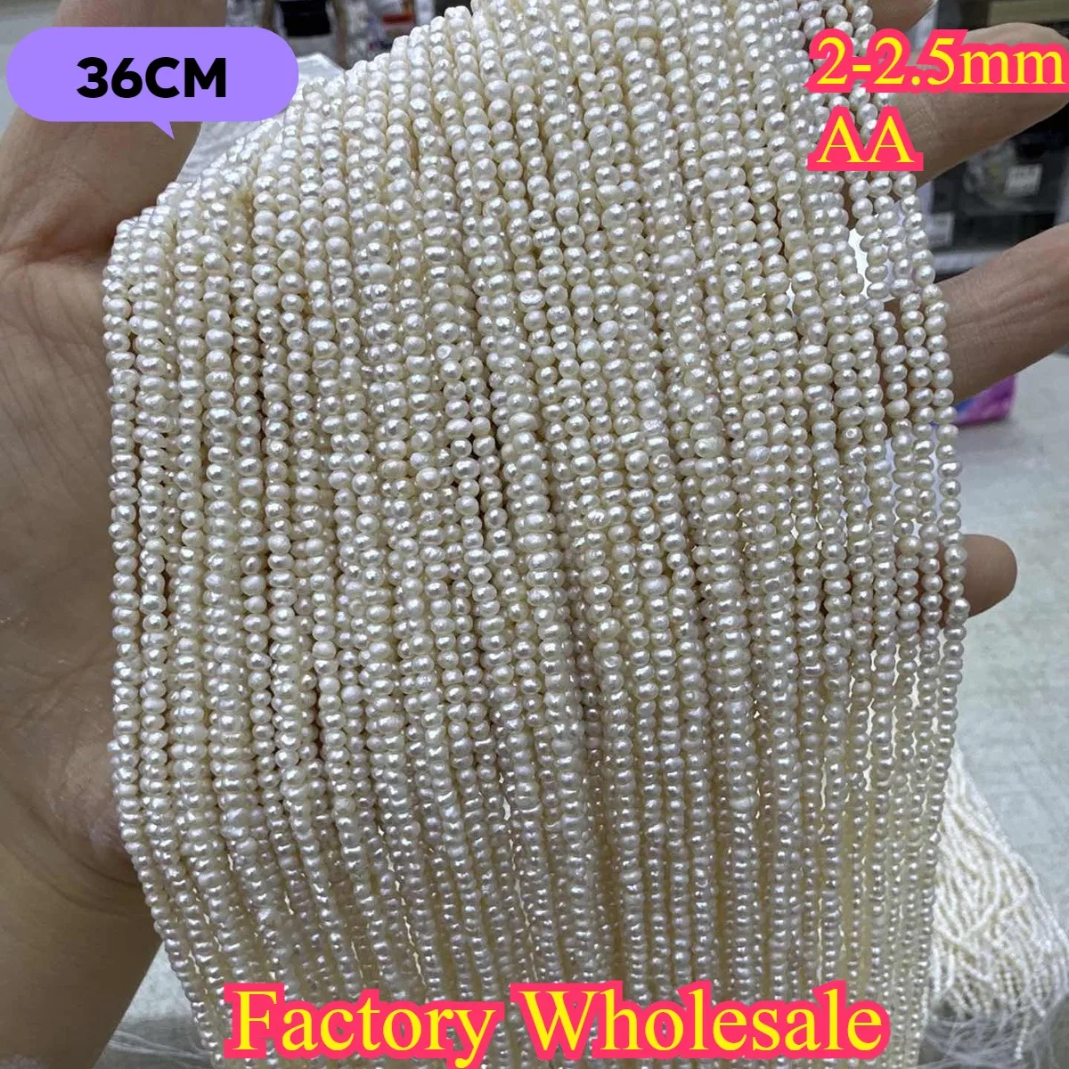 

Natural Freshwater Pearl small Round 2-2.5mm AA Wedding Dazzling Semi-finished Loose Bead for Jewelry Make DIY Necklace Bracelet