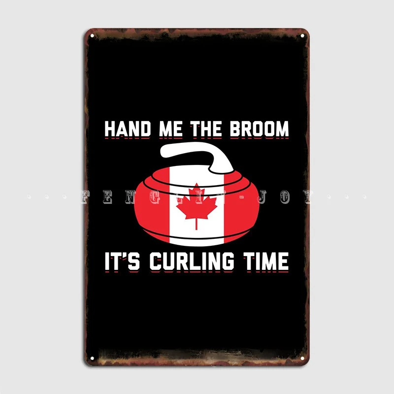 Canadian Curling Canada Metal Sign Cinema Kitchen Printing Bar Cave Wall Decor Tin Sign Posters