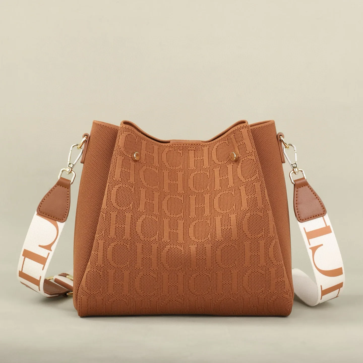 New Trendy Fashion Women Crossbody Bag Large Capacity All-Match Commute Female Flyknit Craft Single Shoulder Purse for Daily Use